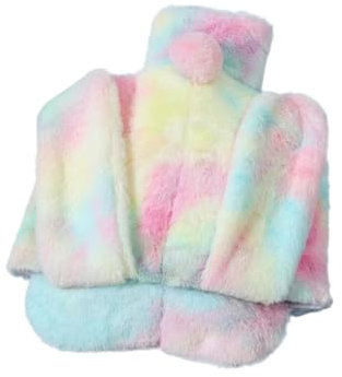 Wrtysully Fußwärmer-Wärmflasche für Füße mit Weichem Plüschbezug, Fußwärmer-Handwärmer für Männer und Frauen, Einfach zu Verwendender Innentank 20 X 32 cm, Stil D