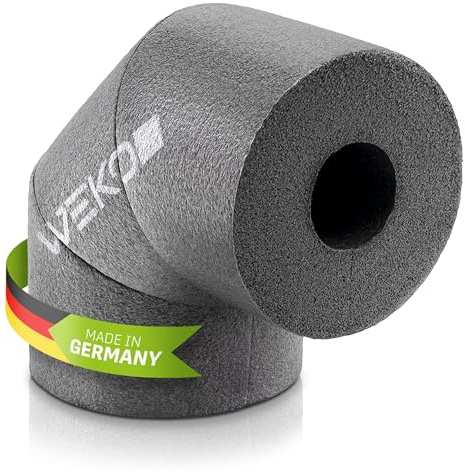 WeKoFlex Rohrisolierung 90° Bogen aus PE – Rohrdämmung für Heizungsrohr & Wasserrohr (Ø 22 mm) | 30 mm Dämmstärke | 100% GEG | Einfache Montage