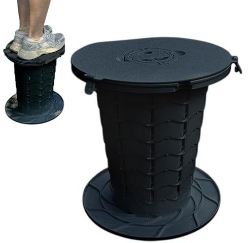 Toilette Pliante | 400 Kg Sanitaire Portable Adulte pour Voiture,Siège de Toilette Étanche avec Couvercle pour Camping Car Véhicule