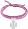 LES POULETTES BIJOUX - Bracelet Double Tour Lien liberty et Trèfle Argent 925 - Colors - Rose