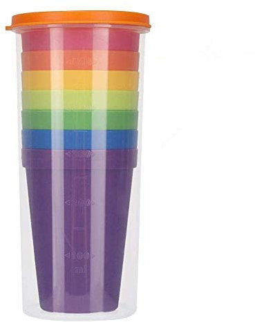 Binnan Vasos plástico 8 Piezas, Sin BPA, Colorido, Reutilizable, inastillable, Duro, vajilla, vasos de fiesta, vaso de plástico son irrompibles