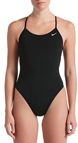 Nike Damen Lace Up Tie Back One Schwimm-Slips, Schwarz, 36