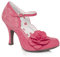 Ruby Shoo Women's Pink Josie Lace Mary Jane Pumps UK 6