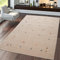 TT Home Wohnzimmerteppich Beige Wolle Gabbeh Handgewebt Ethno Design Robust Weich, Größe:120x170 cm