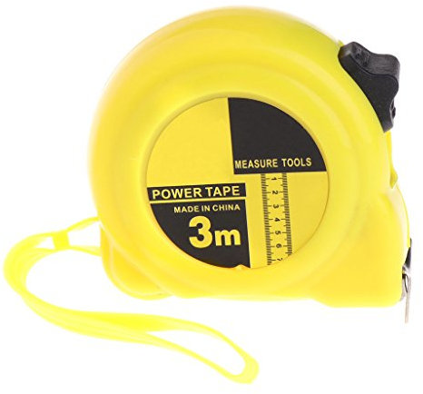 GROOMY Stainless Steel Tape Measure, 3m 5m Retractable Stainless Steel Tape Measure Ruler Measuring Metric Tape Rule -3M