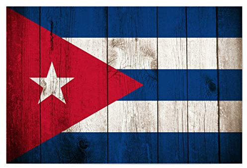 artboxONE Poster 30x20 cm Reise Cuba Vintage Flag hochwertiger Design Kunstdruck - Bild Cuba Cuba Cuban