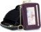 imeetu Femme Porte Carte Bancaire, RFID Tarjeteros Mujer Cuir Porte Carte avec 12 Emplacements pour Cartes, 2 Emplacements pour Espèces, Porte-clés, Fenêtre D'identification (Petit,Violet Foncé)