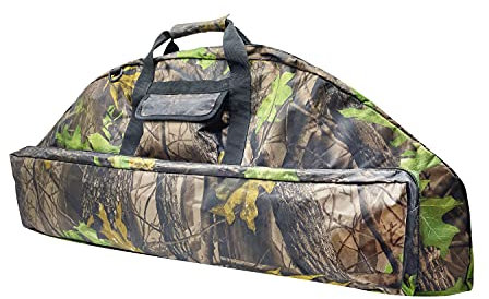 Alephnull Compoundbogen-Etui Weiches Bogenetui Compoundbogen-Tragetasche mit Pfeiltasche (Großbaumtarnung, Groß)