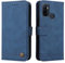 SEAHAI Hülle für Oppo A53s / Oppo A53 Handyhülle, Premium PU Leder Flip Brieftasche Schutzhülle mit Standfunktion/Kartenfach/Magnetisch Stoßfeste Lederhülle Ultra-dünn Klapphülle - Blau