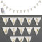 Cepewa Mikro Draht Lichterkette Happy Birthday | Flaggen Aufdruck L210cm 13 Fahnen | LED warmweiß batteriebetrieben Deko Beleuchtung mit Timer (1 x Lichterkette Happy Birthday)