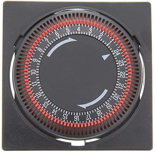 RO Linea Blanca ® Reloj Temporizador Programador Horario 24H Ciclo 15’ Desescarche 16A 230V Encastrable Con Tapa DCR24H Para Cámaras Frigoríficas Hostelería Frío Industrial Técnicos Mantenimiento