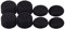 9CDeer Performance Joystick Analog Stick Thumb Grips Set of 8 Compatible with N Switch Black