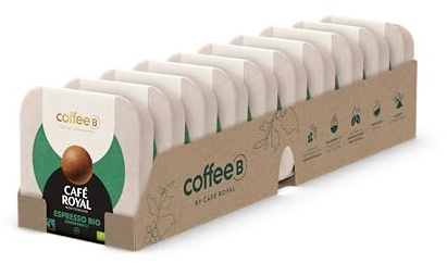 CoffeeB Café Royal Espresso Bio – 10×9 Kaffeekugeln (Coffee Balls), Bio