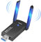 1300Mbps Adattatori USB WiFi Wireless WLAN Stick WLAN Adapter PC 2.4GHz/5GHz High Gain Dual Band 5dBi Antenna Network Adapter for Desktop, Laptop Windows 11/10/8/7/Vista/XP, Mac OSX