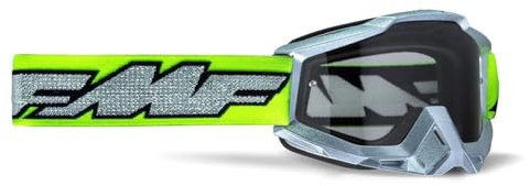 PRORACER FMF Powercore Motocrossbrille Schutzbrille fur Motorrad Pitbike (Blau Iridium)