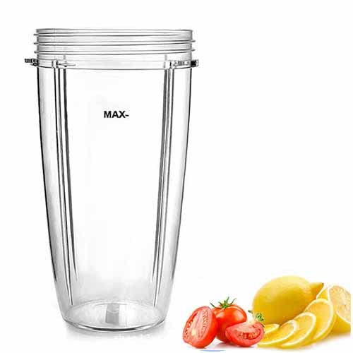 DDSHUN 32oz Juicer Cups Replacement Clear Cups Mugs Plastic Juicer Cup Blender Cup 600W/900w Replacement Part for Nutribullet Blender Juicer Dishwasher Safe