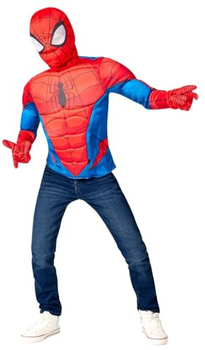 Rubies Spiderman Kostüme | Superheld Parker Spiderman Kind Kind Kostüm | One Size | Karneval Kostüm | Cosplay
