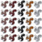 SUNNYCLUE 1 Box 50 Stück Thanksgiving Charms Eichhörnchen Charms Bulk Eichhörnchen Anhänger Herbst Herbst Charme Ernte Charme Tannenzapfen Silber Tier Anhänger Für Die Schmuckherstellung Handwerk Th