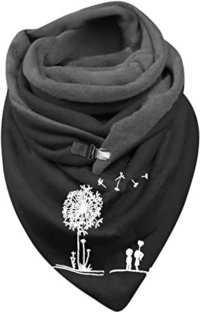 Guotobe Musselin Tuch Damen mit Floral Butterfly Print Winterschal Schal Grau Kaschmir Schultertuch Beige Elegant Halstücher Warm Trachten Damenschal Leicht Strickschal Lässig Loopschal