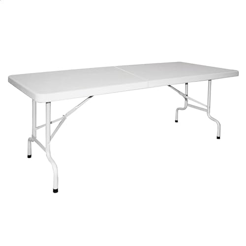 WELL HOME MOBILIARIO & DECORACIÓN picknicktisch Klappbarer Koffertisch, 180 x 75 x 74 cm, weiß