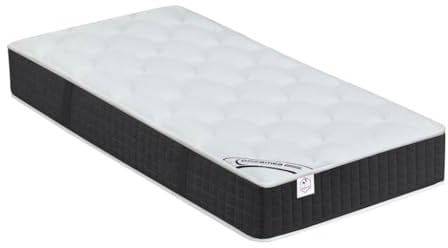 Vente-unique-Relax-Taschenfederkernmatratze Memory Schaum - 1 Zone - Härtegrad 1-80 x 200 cm - Stärke 24 cm - PAROX II von YSMÉE