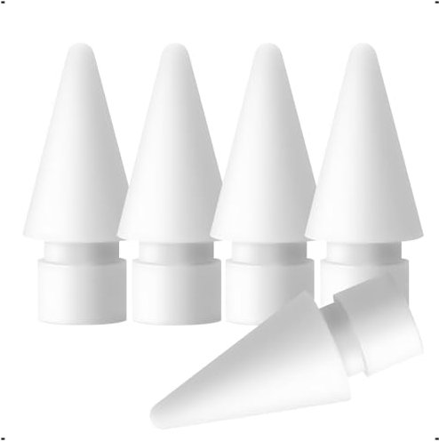 PAPERFEEL [5 Stück] Spitze für Apple Pencil 2. Generation und Apple Pencil 1. Generation, Apple Pencil USB-C, Apple Pencil Pro, Hochsensibel Präziser POM Ersatzspitzen für Apple iPad Pencil Nib