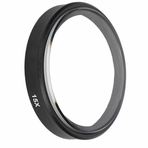 Filtre Macro Gros Plan, Objectif Macro à Grossissement 15X Compatible avec Les Caméras d'action Action 3 4, Lentille Optique à Revêtement HD, Cadre en Aluminium, étanche