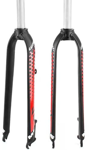 LYMFCFC Mountain Bike Fork Rigid Fork 26 27.5 29 Inch Front MTB for Mountain Bike 9Mm QR Disc Brake Bicycle A,26in