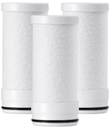 Waterdrop WD-FF-03A Filtro Sostitutivo per Rubinetto WD-FC-06, Riduce del 94,42% Cloro, Cattivo Sapore e Altro, Dura Fino a 9 Mesi (Confezione da 3)