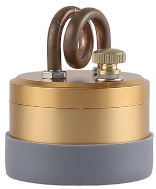 harayaa Spirituskocher Spiritusbrenner Spirituskocher Brenner Mini Spirituskocher Brenner zum Backen, Gold mit Polster
