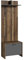Garderobenpaneel >Ben< mit Ablage und 2 Haken, in Old-Wood-Optik 60 x 136 x 27 cm (BxHxT)