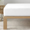 Degrees Home – Kollektion – Spannbettlaken 140 x 200 x 33 – verstellbar – gebürstete Polyester-Mikrofaser – Weiss, Weiß