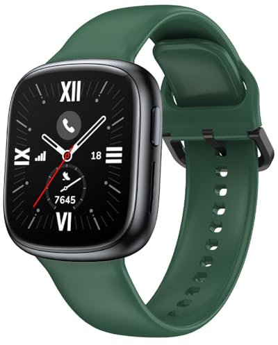 BYISYUE Bracelet pour Honor Watch 4, Silicone Sport Bracelets de Remplacement pour Honor Watch 4