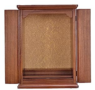 LUZZILE Butsudan Gott des Reichtums Schrank, Schrein Offering Tisch, Haushalt Schreinschrank, Schrein Opfertisch, Buddha Offering Table Altar Tisch