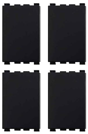 8 Pezzi Copritasti Copriforo Falso Polo, Compatibile Con Vimar Arke, Colore Nero