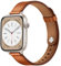 OUHENG Schlankes Armband, kompatibel mit Apple Watch, 42 mm, 41 mm, 40 mm, 38 mm, Damen-Ersatzarmband aus echtem Leder, dünnes Ersatzarmband für iWatch SE2, SE, Serie 10, 9, 8, 7, 6, 5, 4, 3, 2, 1,
