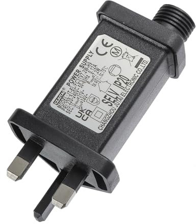 SIGANDG 31V 7.2W Transformer Plug IP44 Power Supply Adapter with Timer,Memory,8 Modes,IP44 Waterproof Power Supply Controller for Christmas Tree Lights,Icicle Fairy Lights,Net Lights