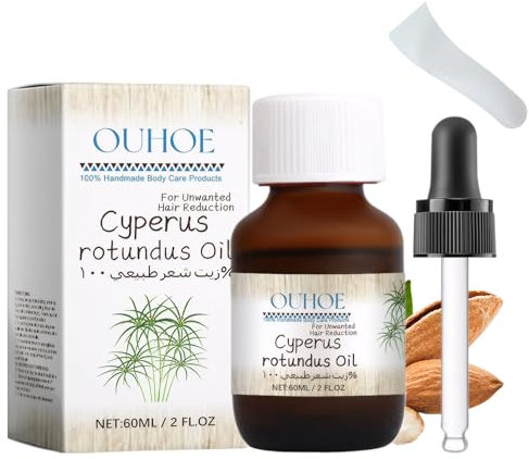 MADGININE Cyperus Rotundus Oil,Cyperus Rotundus, Pure Cyperus Oil,Cypress Oil for Hair Removal,Cyprus Rotundus Oil,Cyperus Oil Natural,Cyperus Used to Reduce Hair Growth(60ml)