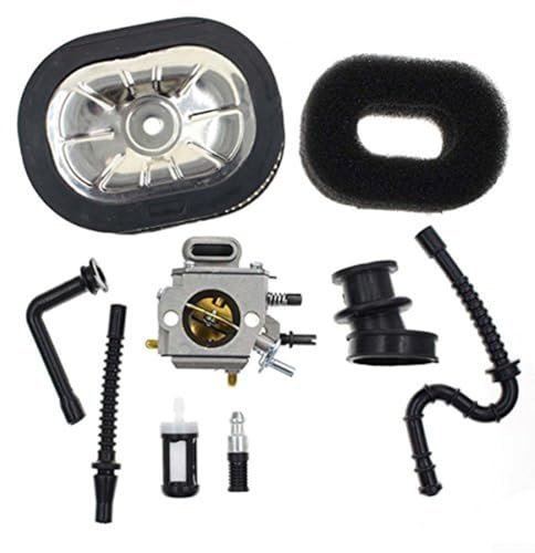 Zilimontt Generator Carburettor Set For MS440 And For MS460 Chainsaws Engine Carburetor with Intake Manifold And Fuel Filters