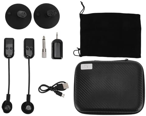 BONKZEBU Wireless Saxophonmikrofonsystem, Flexible 360 ​​° -Rotation Geigenmikrofon, 2,4 -g -Instrumente für Drahtlose Technologie, für die Leistung