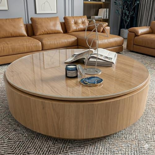 SCHUTZ-FUX Tischfolie 2mm rund transparent - Tischschutz mit schräger Kante, durchsichtige Tischdecke abwaschbar, nach Maß, Made in Germany (120cm)