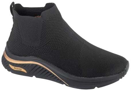 Skechers Arch Fit S-Miles - Sock Walk 155580-BBK, Women Sports Shoes, Black, 41 EU