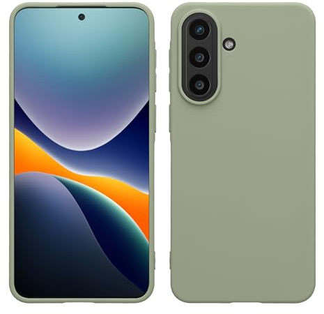 kwmobile Hülle für Samsung Galaxy A57 5G TPU Case - Handyhülle unterstützt kabelloses Laden, Flexible Schutzhülle, gummiertes Cover in Graugrün