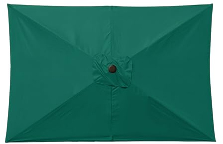 JINGLING Toile de Remplacement pour Parasol,Toit Rectangulaire de Remplacement 2,01 mètres x 3,05 mètres pour Parasol Déporté - Toile Imperméable pour Plage Terrasses Jardins