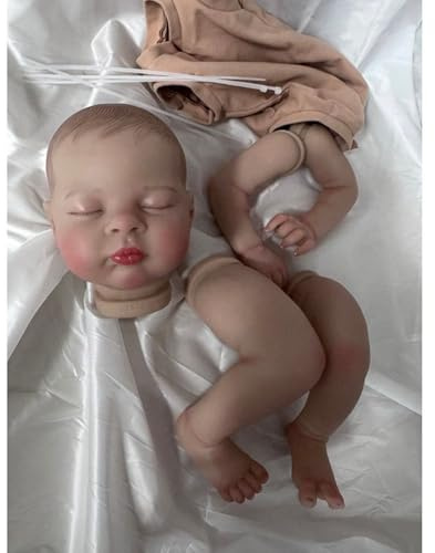 LSOAARRT 19 Lifelike-DIY Kits de Muñecas Simulación Reborns Juguete Adultos Niños Gran Regalo Asamblea Muñeca Educativa Pintura Reborns Haciendo Kit Suave