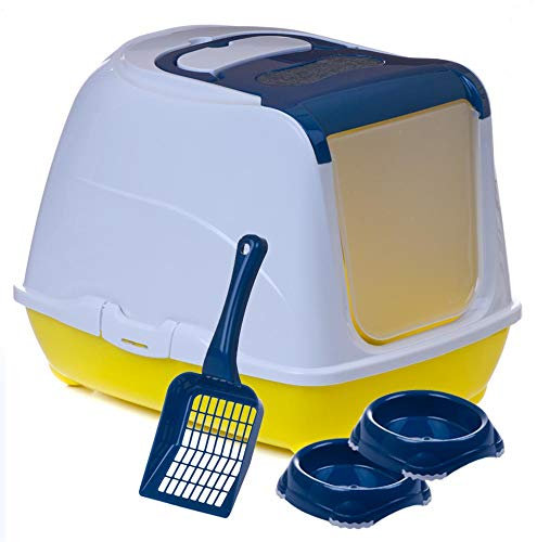 Sondermodell Flipcat 50 blau/Design 29 + Schaufel + 2 Näpfe