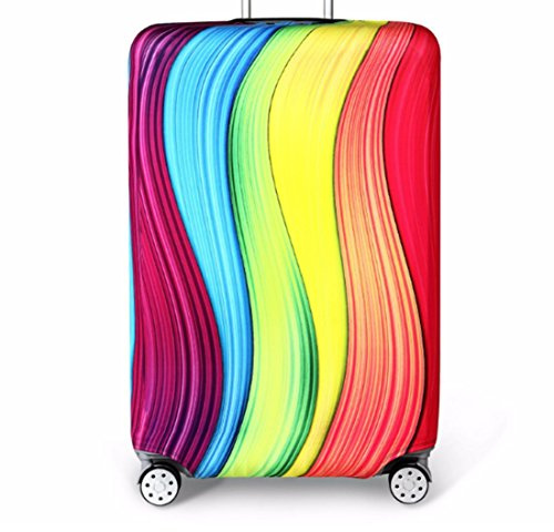 YianBestja Elastisch Reise Kofferschutzhülle Abdeckung Waschbar Kofferhülle Schutz Bezug Luggage Cover für 18-32 Zoll Koffer