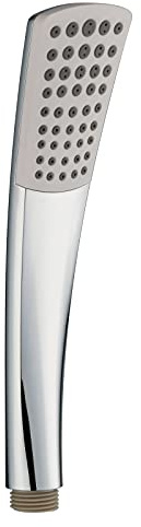 PaulGurkes Handbrause Weiß Chrom Duschkopf Brausekopf Stabbrause Brause Duschbrause
