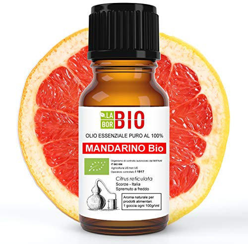 Mandarine rouge Bio Huile Essentielle 100% Pure 10 ml - Aromatherapie Thérapeutique Alimentaire - Laborbio