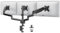 VonHaus Triple Monitor Stand for 13-27 Screens, Three Screen Mount with Clamp & Gas Spring Arms, Height Adjustable Easy Assemble Stand with Full Tilt, Rotation & Swivel, VESA: 75x75 & 100x100mm